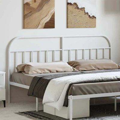 Image of Metal Headboard White 193 cm Vidaxl