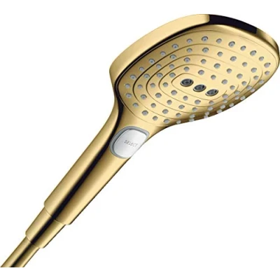 Image of Hansgrohe Raindance Select E Hand Shower 120 3Jet, Polished Gold Optic, 26520990