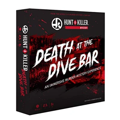 Image of Hunt A Killer Death at the Dive Bar, Immersive Murder Mystery Game Take on Unsolved Case as an Independent Challenge, for Date or with Family &amp; Friends Detectives Night, Age 14+