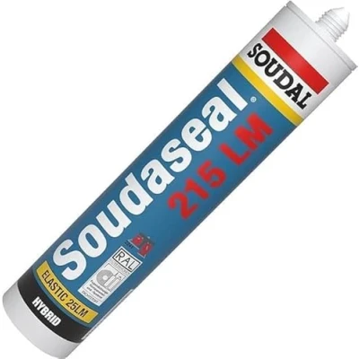 Image of Soudaseal 215LM Hybrid Polymer Facade Silicone Sealant Home DIY Cartridge Low Modulus Suitable for Constructions and Industrial Applications 290ml (Concrete Grey)