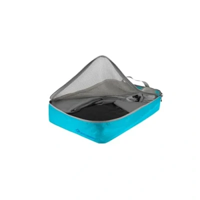 Image of SEA TO SUMMIT Garment Mesh Bag S Water Resistant Ultra Lightweight Packing Cube Sil Nylon Durable Zips &amp; Grab Tags For Travel Atoll Blue 40 x 30 9cm 110g