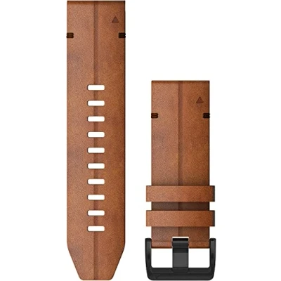 Image of Garmin QuickFit 26 Watch Bands Chestnut Leather