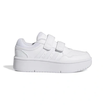 Image of adidas Hoops 3.0 Bold Shoes, Cloud White/Cloud White/Pink, 1.5 UK