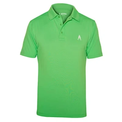 Image of Royal &amp; Awesome Green Polo Shirts for Men, Golf Men