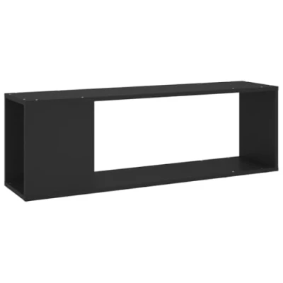 Image of vidaXL TV Cabinet Home Living Room Furniture Units Stand Book Plasma Hifi Stereo Side Entertainment Centre Chipboard Black