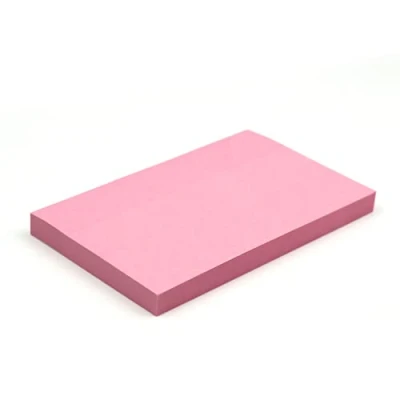 Image of Evergreen Goods 3 Pads x Pastel Pink Coloured Sticky Post Notes Removable Self Adhesive 100 Sheets per pad 76 127 mm (3&quot; 5&quot;) Reminders, to Do, Memo