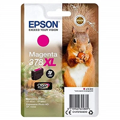 Image of Epson 378XL Magenta Squirrel High Yield Genuine, Claria Photo HD Ink Cartridge