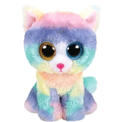 Image of TY Heather the Cat 36250 Beanie Baby Soft Toy Multicoloured, 15cm