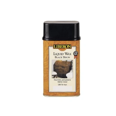 Image of Liberon BBLWDO500 500ml Bison Liquid Wax Dark Oak