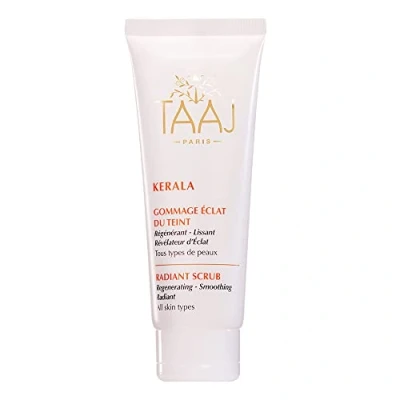 Image of TAAJ Radiant Complexion Scrub KERALA Regenerating, Smoothing &amp; Radiance Revealing Gently Exfoliates Purifies the Skin Eliminates Dead Cells Impurities Vegan 75 ml