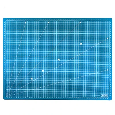 Image of MAXKO Cutting Mat 90 x 60 cm, Blue, self Healing, Metric Division/Cutting mat/Desk mat/ A1/ 90x60/ Angle 15 Blades Remain Sharp and Work Surfaces are Protected