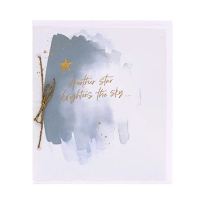 Image of UK Greetings Sympathy/Thinking of You Card For Him/Her/Friend With Envelope Star Design