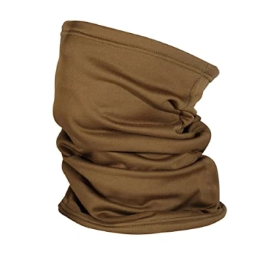 Image of SUB ZERO Winter Neck Warmer 18&quot; Long Super Soft Fleece Thermal Snood Scarf Gaiter Head Over For Walking Running Motorcyclists One Size (Khaki)