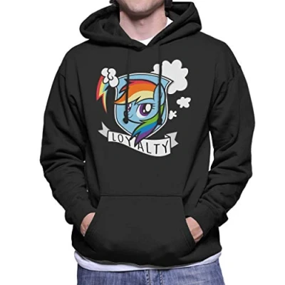 Image of My Little Pony Rainbow Dash Loyalty Men&#039;s Hooded Sweatshirt