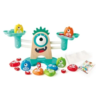 Image of Hape E0511 Monster Math Scale Colourful, Educational Wooden Toy