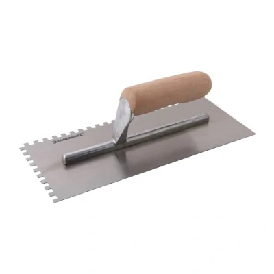 Image of Silverline Adhesive Trowel Wood Handle 280 x 120mm 6mm Teeth