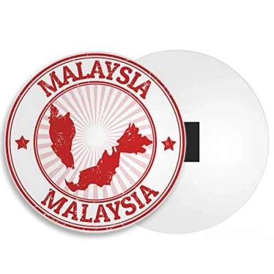 Image of DestinationVinyl 1 x Malaysia Map Fridge Magnet Borneo Kuala Lumpur Travel Tourist #4326