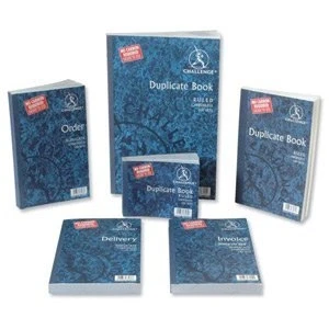 Image of Challenge Carbonless Duplicate Book 210x130mm Invoice 100080526