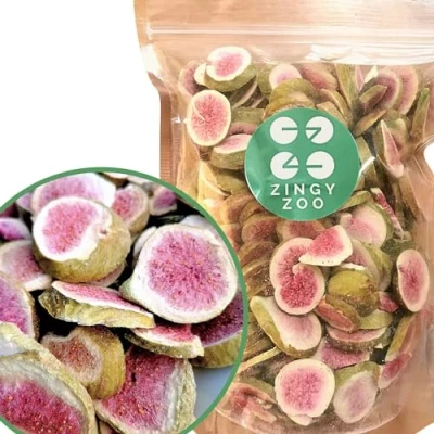 Image of Freeze Dried Figs Slices XXL 500g Natural No Added Sugar Gluten Free Healthy Snack, Cake Decoration, Smoothie Dry Raw Snack Fresh to Perfect Fig ZingyZoo