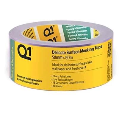 Image of Graff City Q1 Delicate Surface Masking Tape 50mm x 50m (Purple) Ultra Thin Low Tack