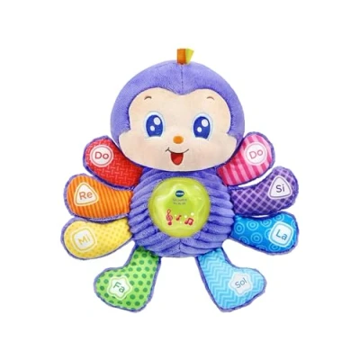 Image of VTech 80 528622 Lilac Patitas Do Re Mi, Interactive Plush for Babies +6 Months, Day Dynamic Activities and Night Mode with Soothing Sounds melodies, Multicolored, ESP Version, único
