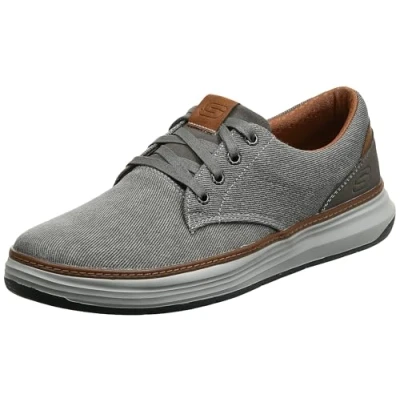 Image of Skechers Men&#039;s Moreno Ederson Trainers,Taupe Canvas,12 UK