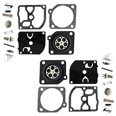 Image of YOFMOO Pack of 2 Carburetor Rebuild Set Repair Kit Compatible for Stihl BR106 BT106 FS106 FS108 FS120 FS200 FS250 FS300 FS350 FS400 FS450 Zama RB 40 85 C1Q S33 S34 S35 S36 S51 SK4