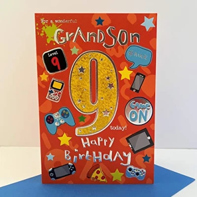 Image of For A Special Grandson on your 9th Birthday Card 7819 CG