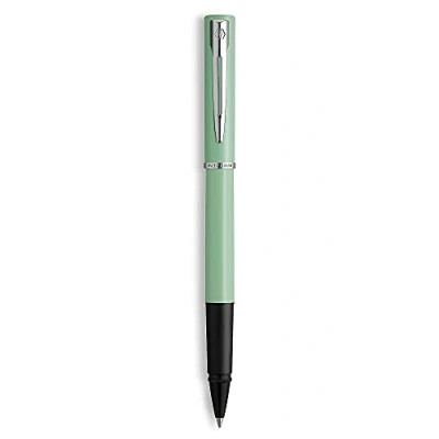 Image of Waterman Allure Rollerball Pen Mint Green Pastel Lacquer Fine Point Black Ink With Gift Box