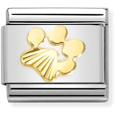 Image of Nomination Gold Paw Print Charm