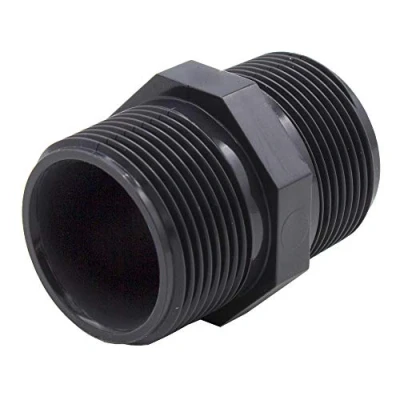 Image of VARIOSAN Double nipple 14023, 1/2 inch male thread/male thread, PVC U, 16 bar