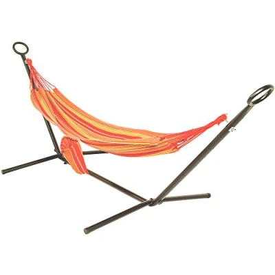 Image of Salsa Outdoor Garden Hammock with Stand Carry Bag by Tortola®