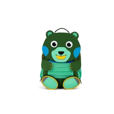 Image of Affenzahn Unisex Kid&#039;s OSO Edición Limitada Children&#039;s Backpack, Creative Bear Green, Standard Size