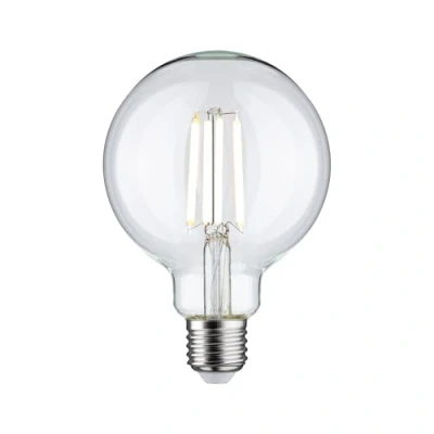 Image of Paulmann 28779 LED Filament lamp G95 dim to Warm Globe 7 watts dimmable Clear efficient Light Gold White 1800 3000K E27