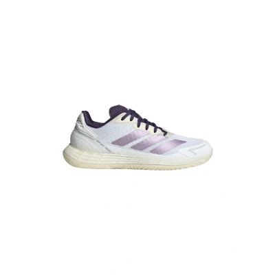 Image of adidas Women&#039;s Defiant Speed 2 Tennis Shoes, Cloud White/Powder Plum/Aurora Plum, 3.5 UK