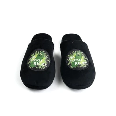 Image of Rick and Morty Slippers for Men Women I&#039;m Pickle Rick! Unisex black, 9/9.5 UK