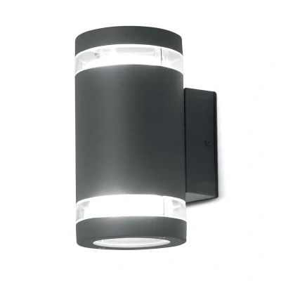 Image of Magnus 2 Light Outdoor Up Down Wall Graphite IP44