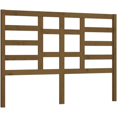 Image of vidaXL Bed Headboard Honey Brown 166x4x104 cm Solid Wood Pine