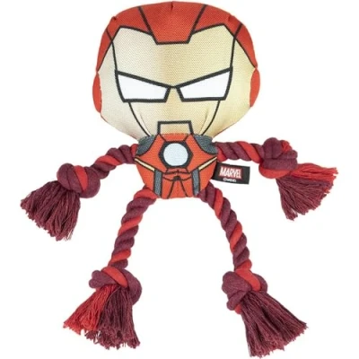 Image of CERDÁ LIFE&#039;S LITTLE MOMENTS Iron man dog rope toy toys indestructible for medium dogs and big tough Official Marvel Licensed