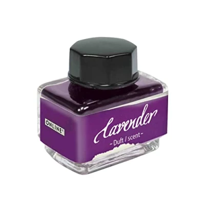 Image of ONLINE Ink of The Senses Lilac, Bottle 15 ml, Colourful Fountain for Calligraphy, Handlettering, Writing Ink, Converter, Waterbased
