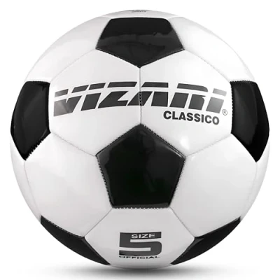 Image of VIZARI Classico Football Size 3 Adults &amp; Kids With Best Air Retention Perfect For Training And Matches 4 in White/Black