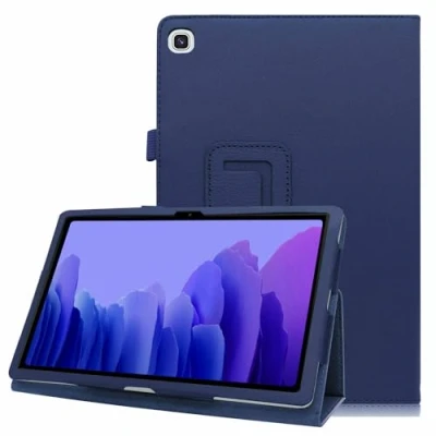 Image of [TECH UK] Case for Galaxy Tab A7 10.4&quot; 2020 Release Model T500, Premium Slim Leather Folio Stand Cover Samsung 10.4 Inch Tablet (SM T500/T505/T507) (Blue)