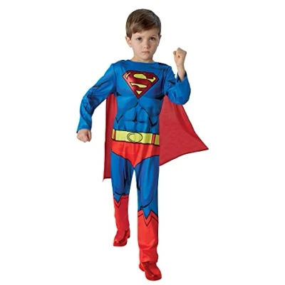 Image of Rubie&#039;s Official Classic Comic Book Superman, Children Costume Large Halloween