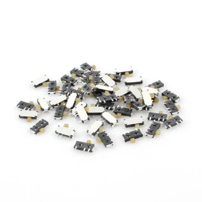 Image of sourcingmap 50 Pcs On/Off 2 Position 7Pin SPDT Mini Surface Mounted Devices SMT Slide Switch 7mm x 3mm