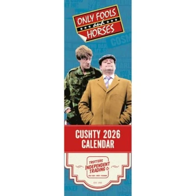 Image of 2026 CALENDAR ONLY FOOLS AND HORSES MONTH TO VIEW SLIM WALL OFFICIAL PRODUCT