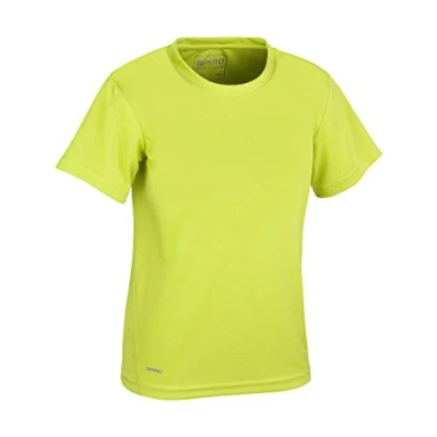 Image of Spiro Kid&#039;s Quick Dry Short Sleeve T Shirt Lime, Large