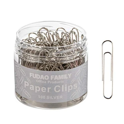 Image of Jumbo Paper Clips, 50mm Clip, 100 pcs Large Paperclips (Jumbo, Silver)