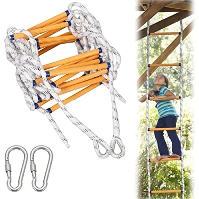 Image of Rope Ladder Ladder,Safety Fire Escape Soft Emergency Work Safety Response Self Rock Climbing Ladder/20M