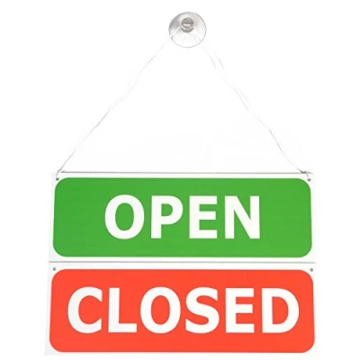 Image of Double Sided Hanging Open/Closed door sign