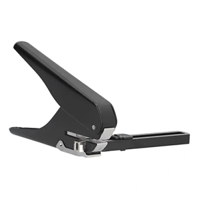 Image of Low Force Single Hole Punch, Adjustable Distance Paper Puncher Plier for Home Office School DIY, Crafts Card Tag Metal Perforator, 20 Sheet Capacity, Diameter 6mm